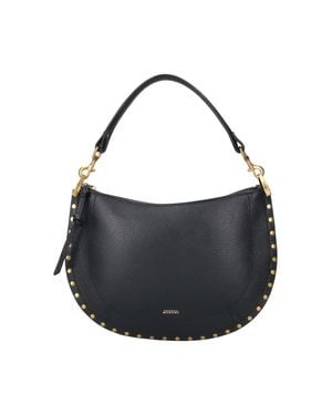 Isabel Marant Studded Leather Shoulder Bag - Black
