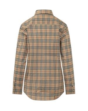 Burberry Emma Check Mini Shirt - Natural