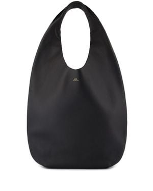 A.P.C. A. P.C. Mini Leather Shoulder Handbag - Black