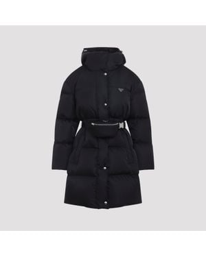 Prada Recycled Polyamide Down Jacket - Black