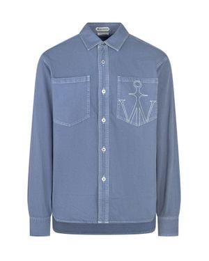 JW Anderson J. W. Anderson Oversized Shirt For Fall 2025 - Blue