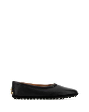 Tod's Tod's Leather Ballet Flat - Black