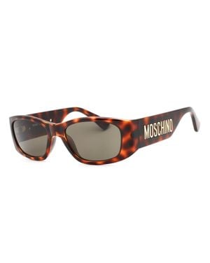Moschino Stylish Rectangular Sunglasses - Brown