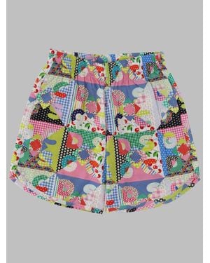 Gcds Teen Boys Graphic Shorts - Gray