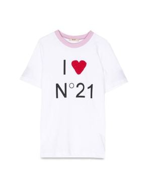 N°21 T-Shirt Mc I Love N21 - White