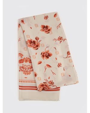 Fendi Classic Bandana Print Square Scarf 180X180 - Pink