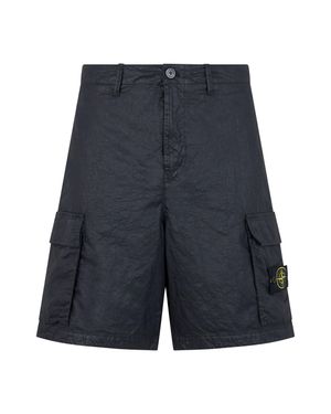 Stone Island Technical Cargo Shorts - Blue