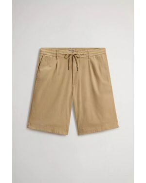 Woolrich Linen Blend Milton Short - Natural