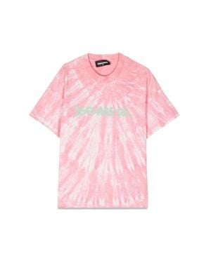 DSquared² Mc Logo Slouch Fit T Shirt - Pink