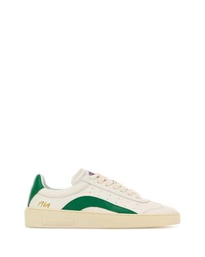 DSquared² Dsquared Two-Tone Leather Rider Sneakers - Green