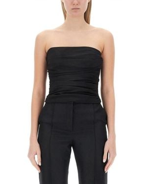 Moschino Draped Top - Black
