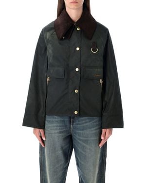 Barbour Catton Waxed Cotton Jacket - Black