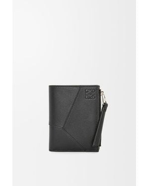 Loewe Puzzle Edge Slim Compact Mini Bag - Black
