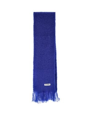 Jil Sander Mohair & Wool Scarf - Blue