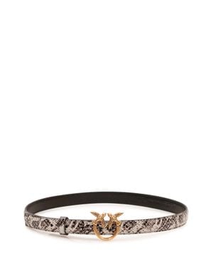 Pinko Love Berrand Mini Belt - White