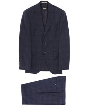 BOSS Two-Piece Regular-Fit Suit - Blue