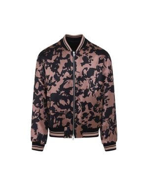 Dries Van Noten And Volker Viscose Bomber Jacket - Black