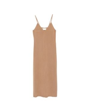 Lisa Yang Spaghetti Strap V-Neck Dress - White