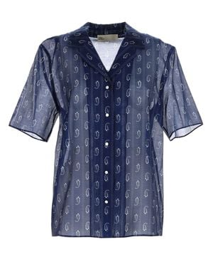 Tory Burch Paisley Print Shirt Cotton - Blue