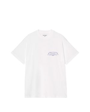 Carhartt Graphic-Print T-Shirt With Mini Chest Logo - White