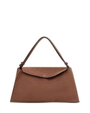 Studio Nicholson Folded Mini Shoulder Bag With Artistic Design - Brown