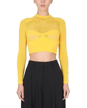 Ambush Crop Shirt - Yellow