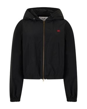 Celine Technical Fabric Windbreaker Jacket - Black