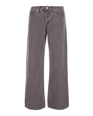 Agolde Low Rise Loose Jeans For - Gray