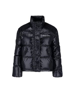 Sporty & Rich Velvet-Yoke Moto Jacket - Black