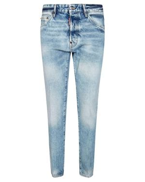 DSquared² Teddy Button Wash Pants - Blue