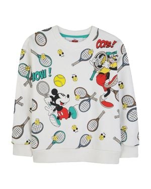 Marc Jacobs Mini All-Over Tennis Print Cotton Sweatshirt - White