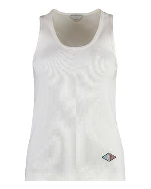 Bottega Veneta Cotton Tank Top — Vests & Tops - Gray
