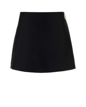 Balenciaga A-Line Mini Skorts - Black