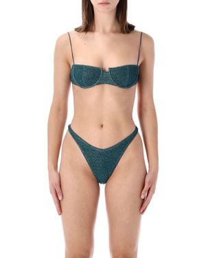 Oséree Oséree Swimwear Lumière Balconette Bikini - Blue