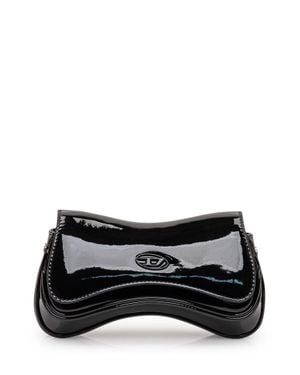 DIESEL Mini Leather Clutch Bag - Black