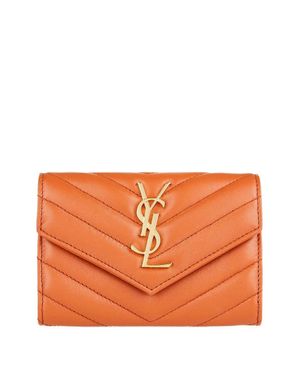 Saint Laurent Mini Envelope Wallet - Orange
