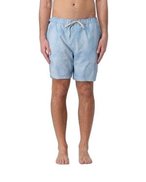 Moose Knuckles Mini Swim And Beach Shorts - Blue