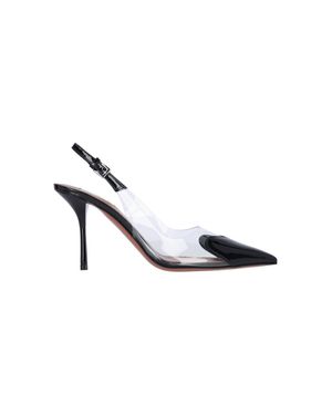 Alaïa 100% Leather Heeled Shoe - Metallic