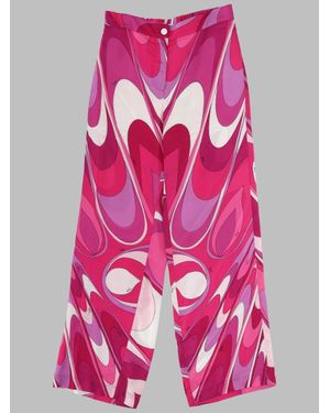 PUCCI Soft Fabric Mini Pants For Girls - Pink
