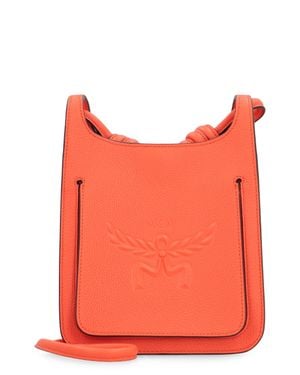 MCM Mini Himmel Hobo Crossbody Bag - Red