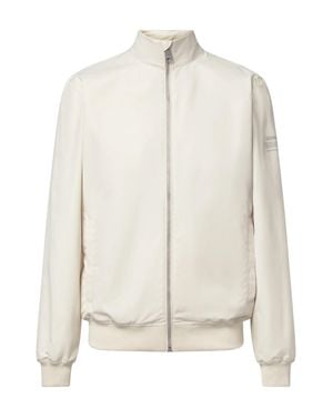 Ecoalf Pikes Minimalist High Collar Jacket - White