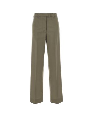 Miu Miu Sage Mohair Blend Palazzo Pant - Green