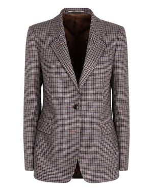 0205 Tagliatore Single-Breasted Two-Button Jacket - Brown