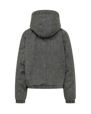 Brunello Cucinelli Padded Jacket With Elevated Down-Warmth - Gray