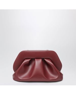 THEMOIRÈ Bordeaux Bios Mini Faux Leather Crossbody Pouch With Magnetic Closure - Red