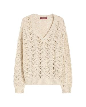 Max Mara Chic Cotton Blouse For - Natural