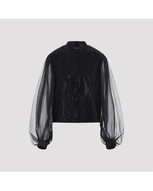 Giorgio Armani Embroidered Shirt - Black