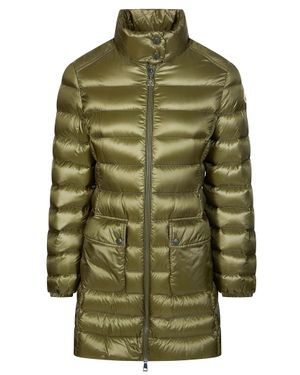 Moncler Genet Long Down Jacket - Green