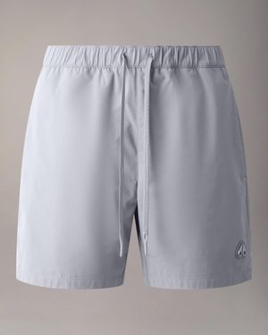 Moose Knuckles Logo Swim Short For - Gray