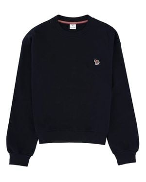 Paul Smith Logo Crew Neck Sweatshirt - Blue